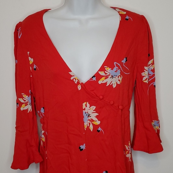 Free People Time On My Side Wrap boho Dress - Picture 6 of 16